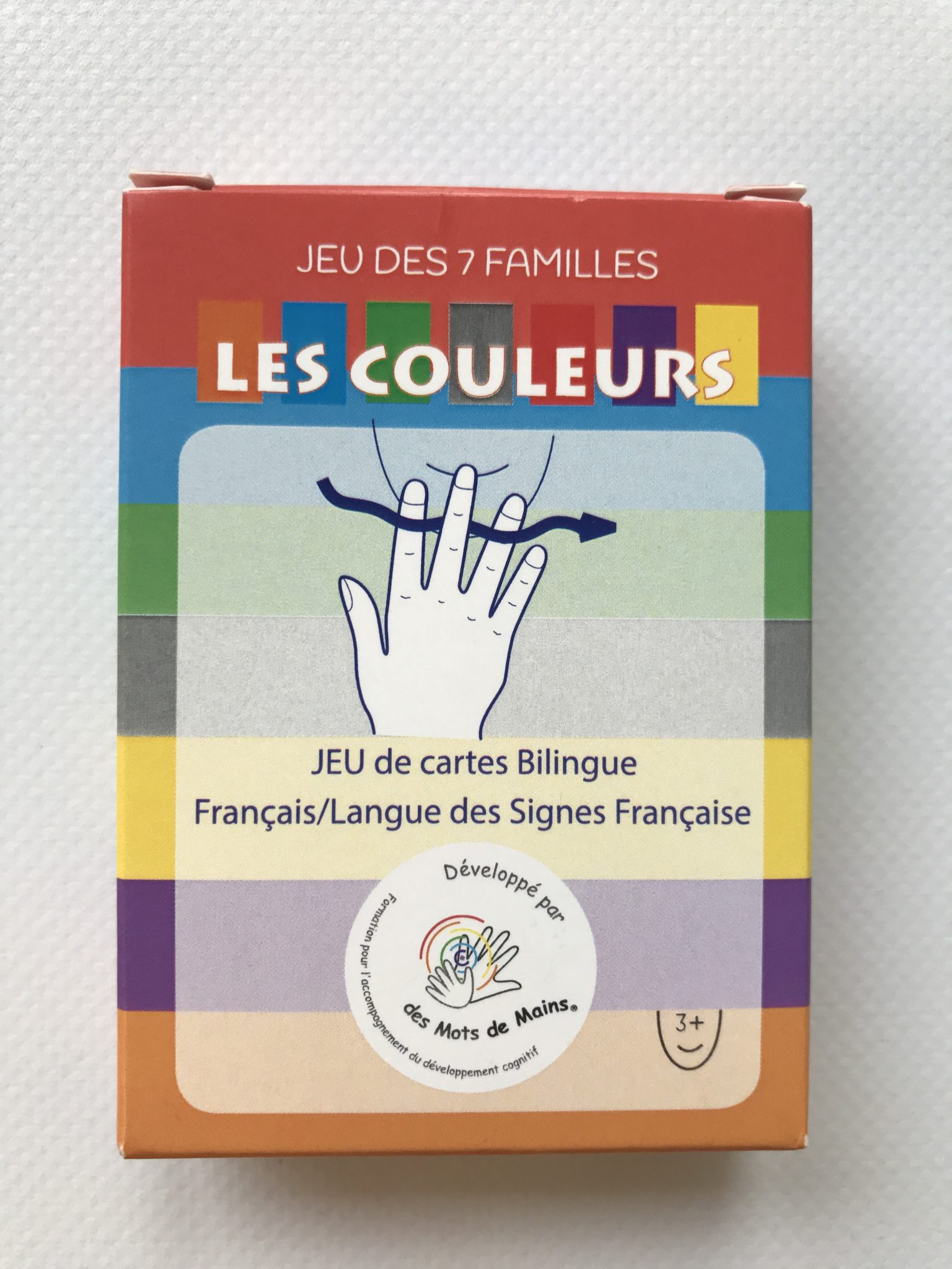 Jeu de 7 familles des couleurs - des Mots de Mains